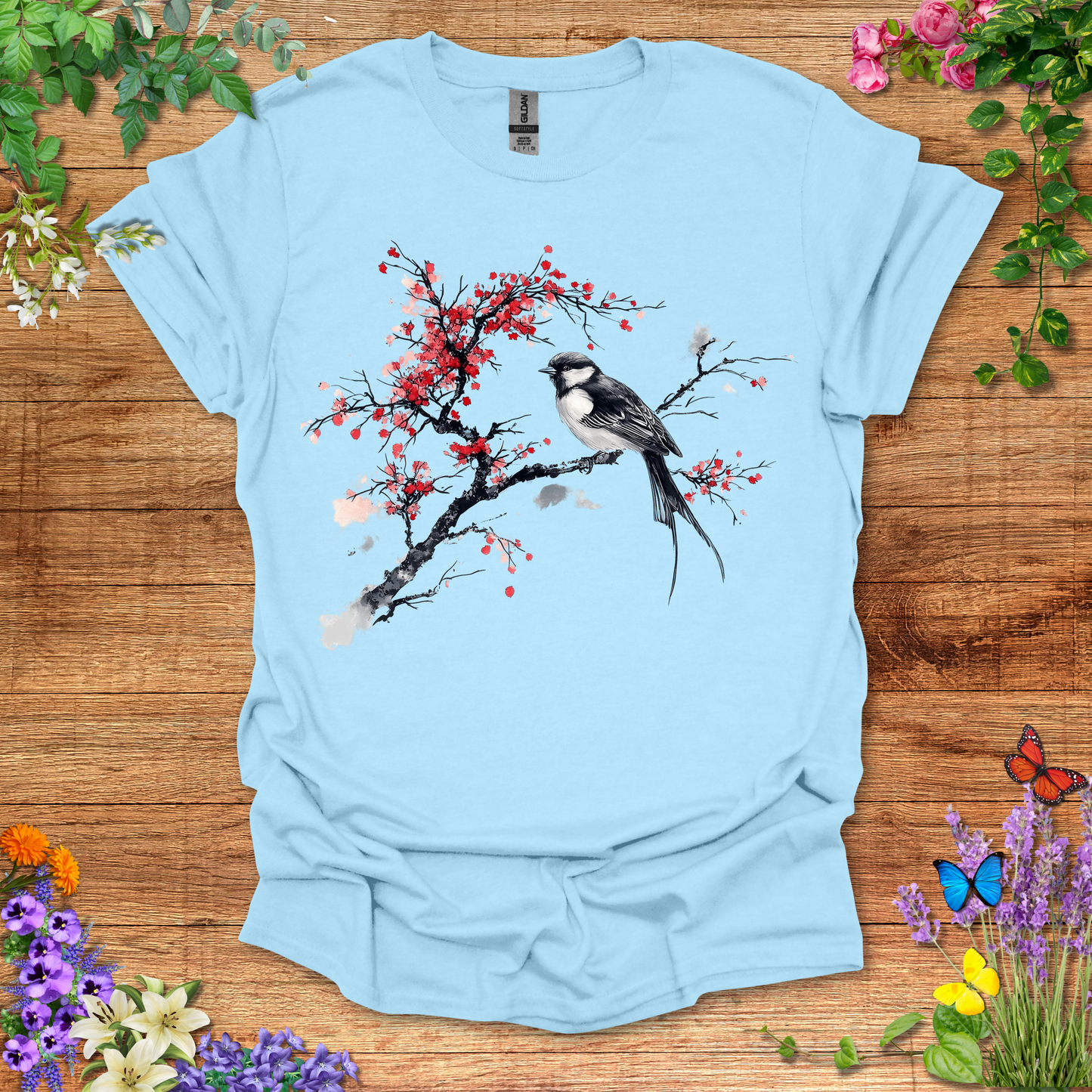 #59 Bird Branches T-Shirt