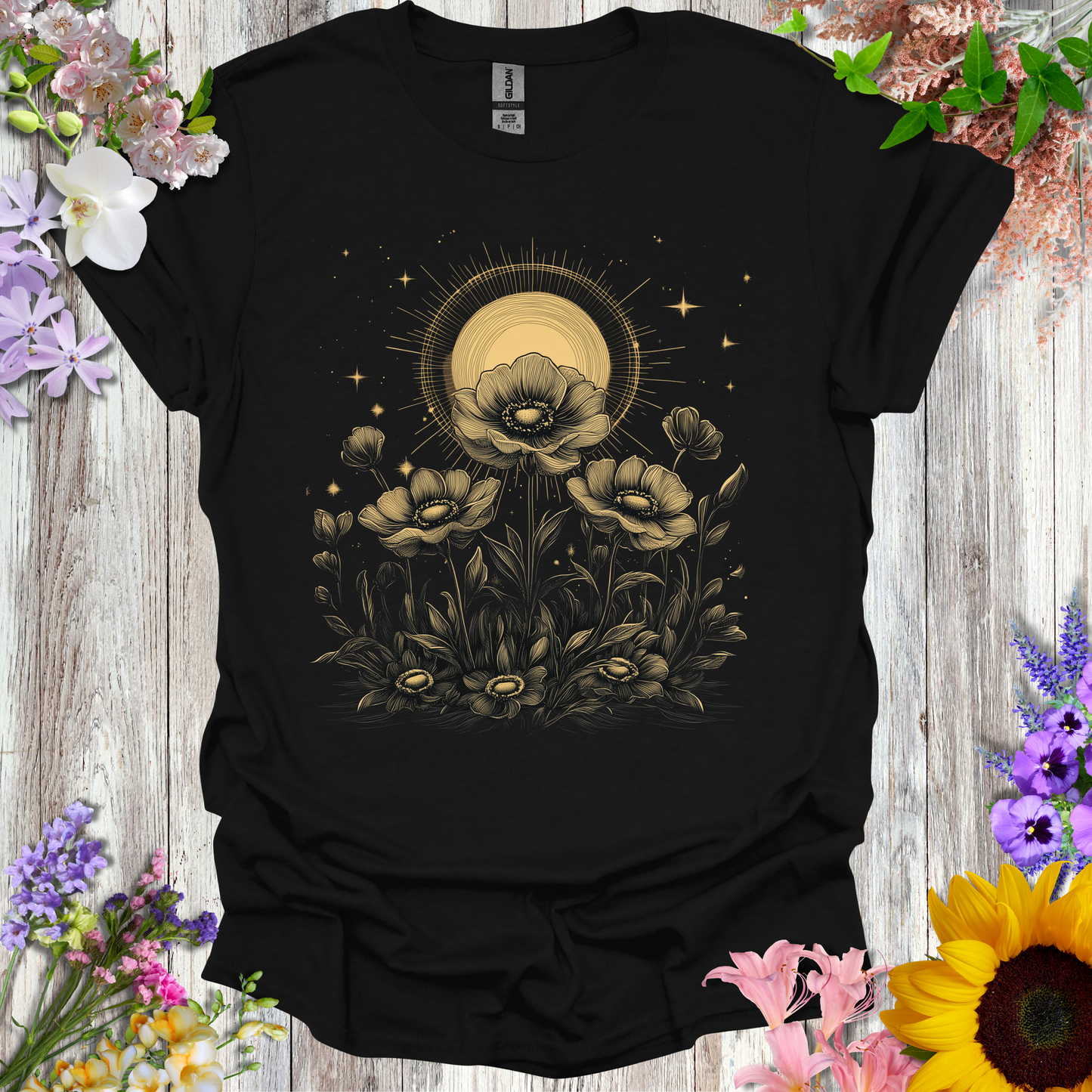 #112 Bronze Flowers T-Shirt