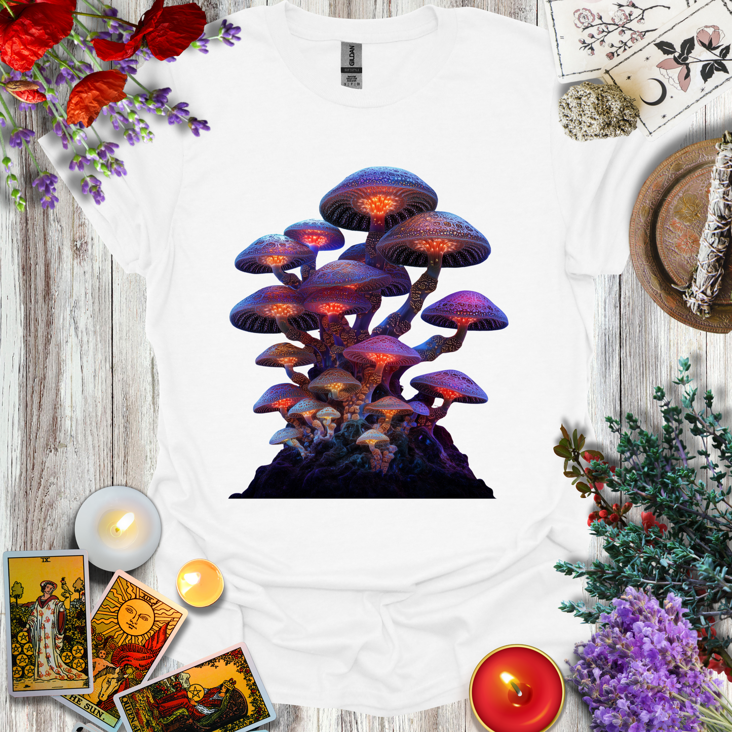 #147 Neon Mushrooms T-Shirt
