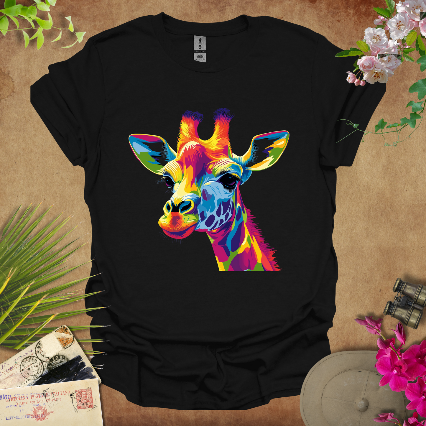 #70 Neon Giraffe T-Shirt