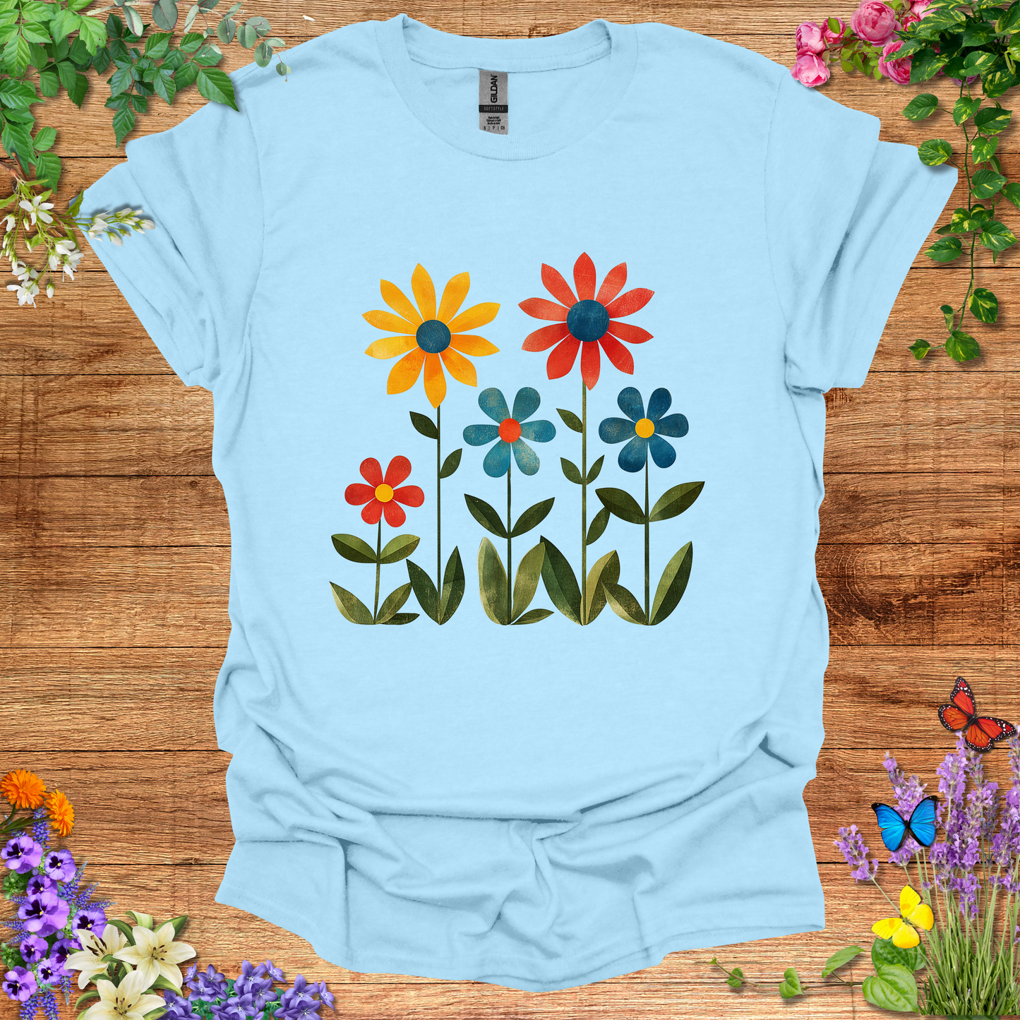 #133 5 Flowers T-Shirt