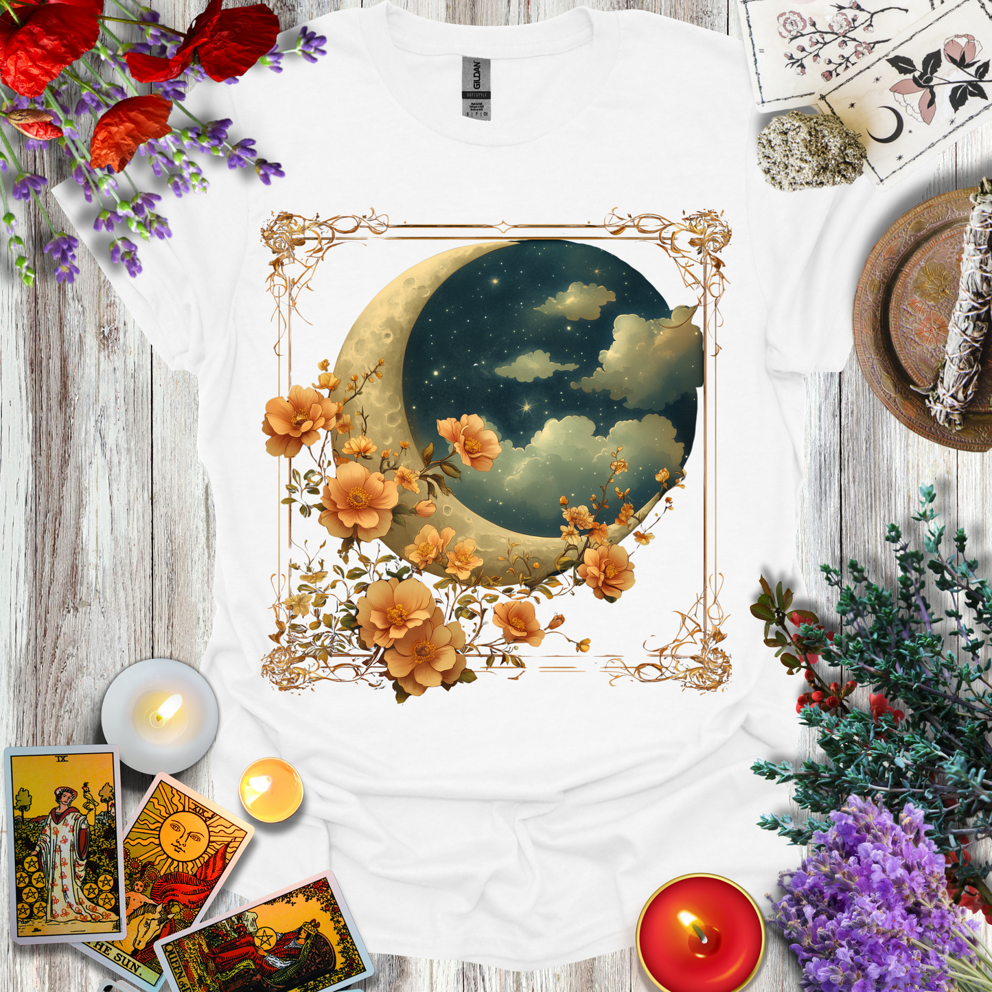 #183 Moon Flowers T-Shirt