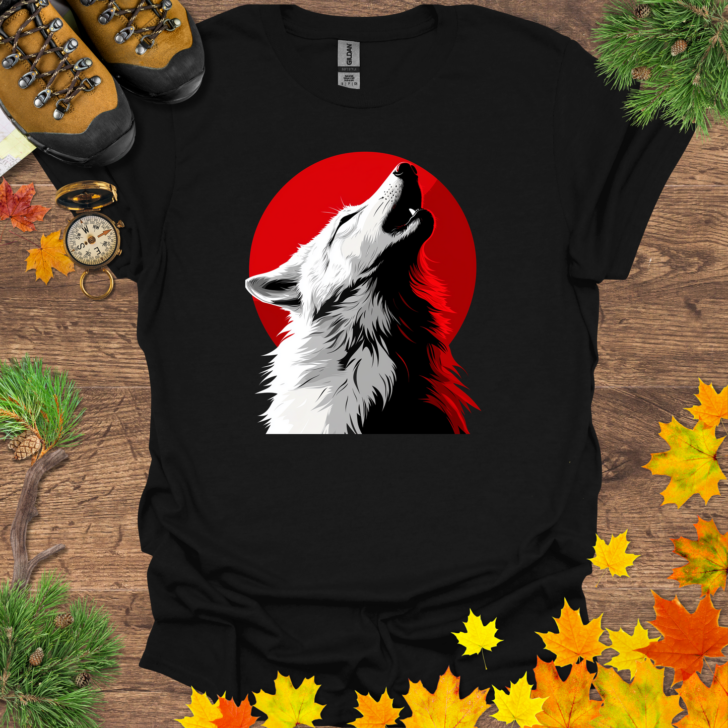 #116 Wolf & Moon T-Shirt
