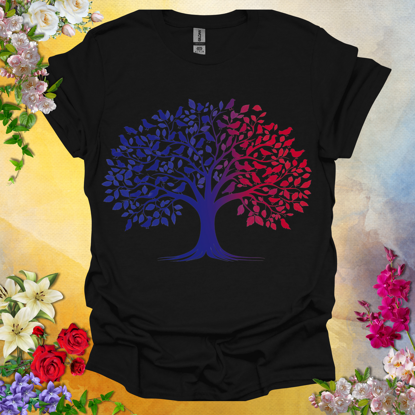 #200 Tree Birds T-Shirt