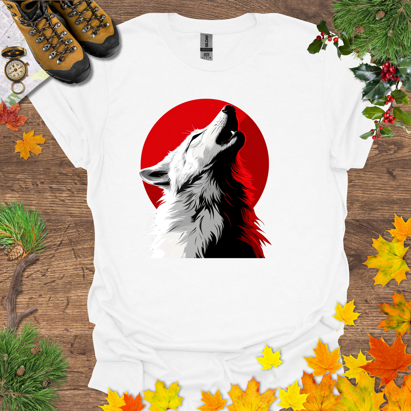 #116 Wolf & Moon T-Shirt