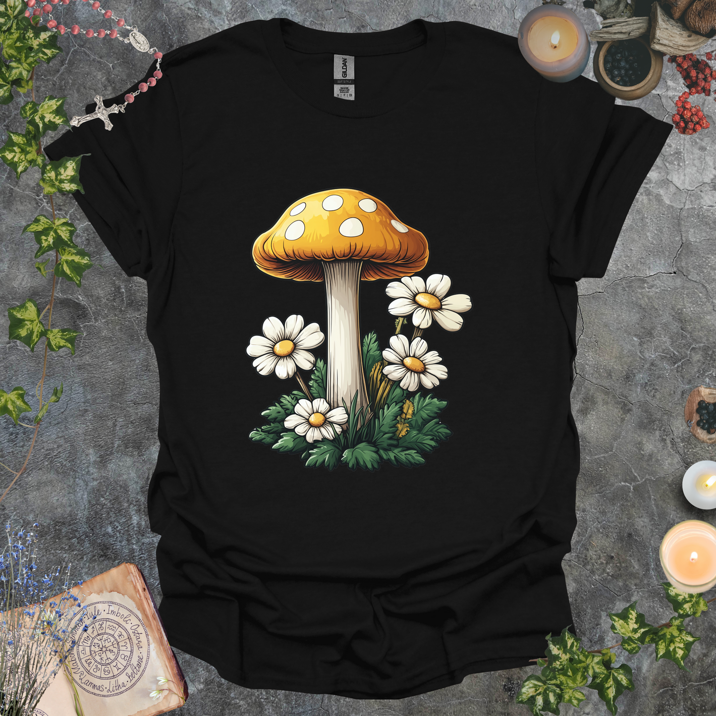 #219 Mushrooms & Daises T-Shirt
