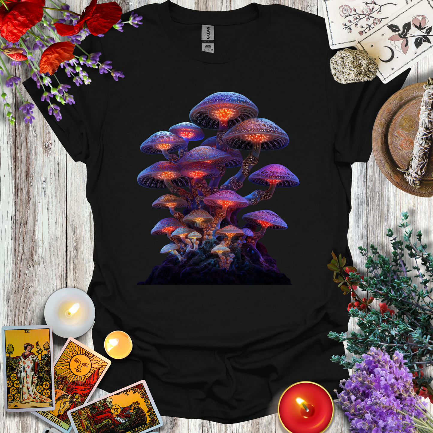 #147 Neon Mushrooms T-Shirt