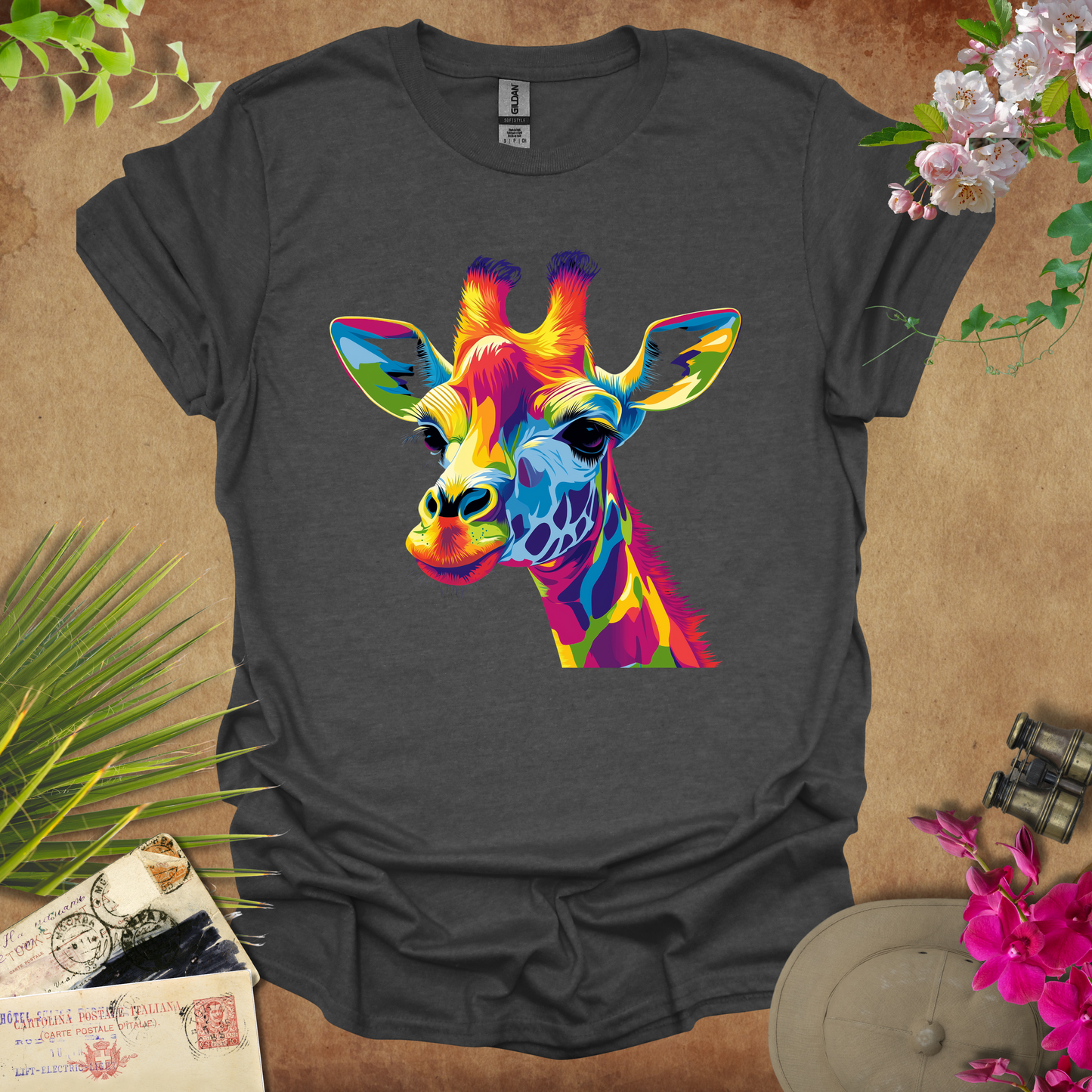 #70 Neon Giraffe T-Shirt