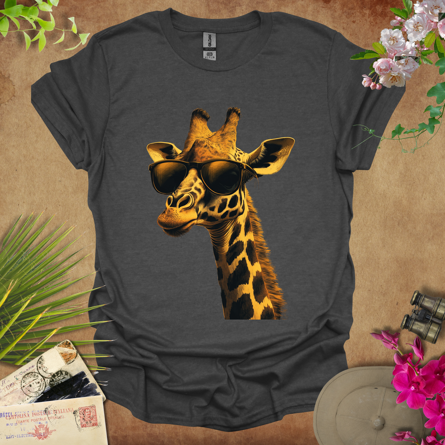 #72.5 Giraffe & Sunglasses T-Shirt