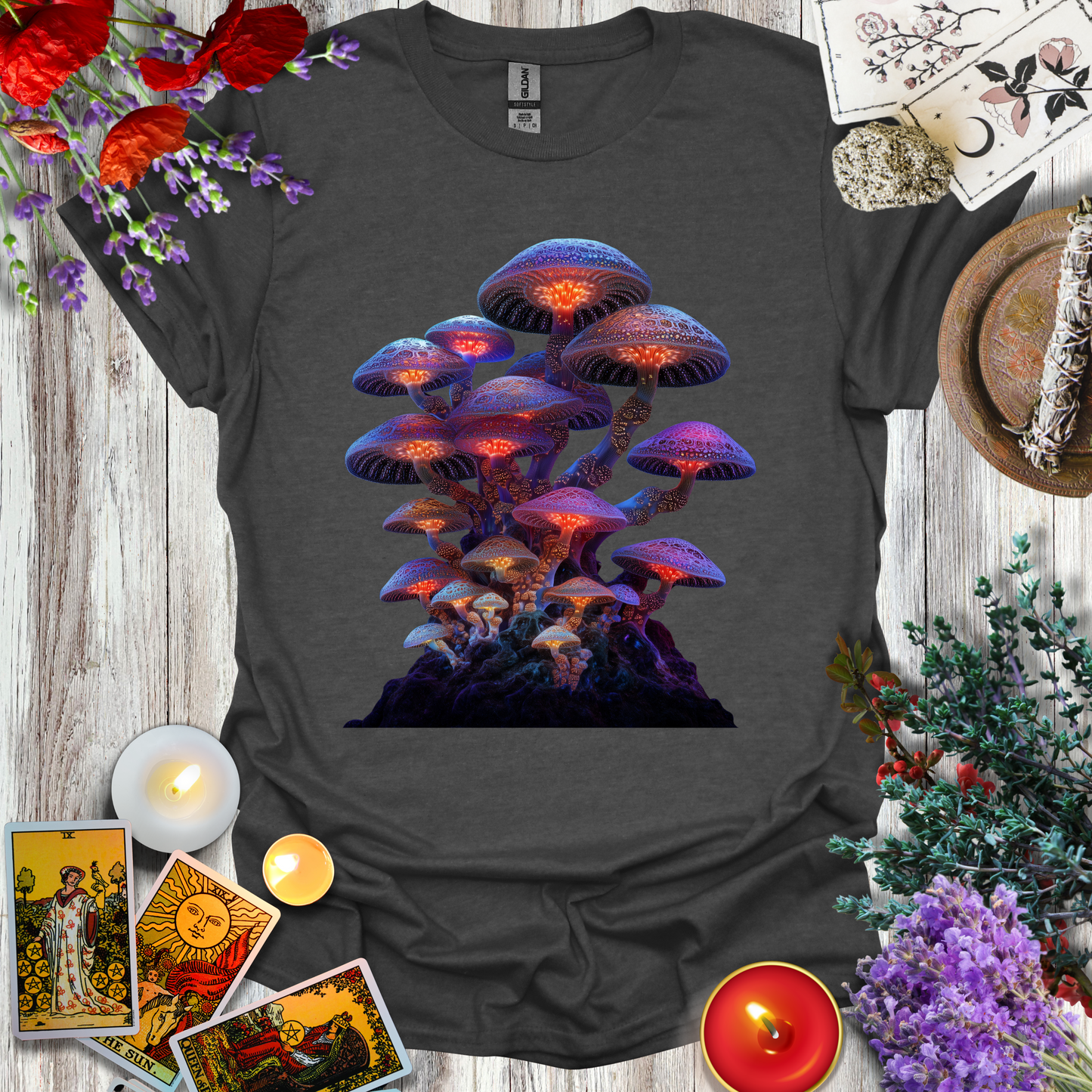 #147 Neon Mushrooms T-Shirt