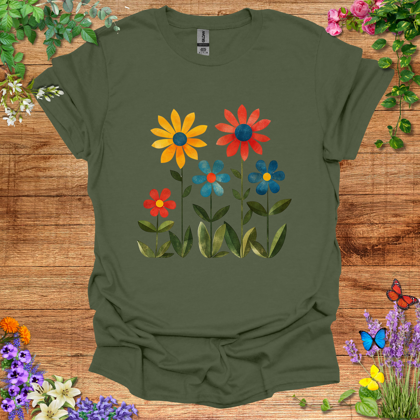 #133 5 Flowers T-Shirt