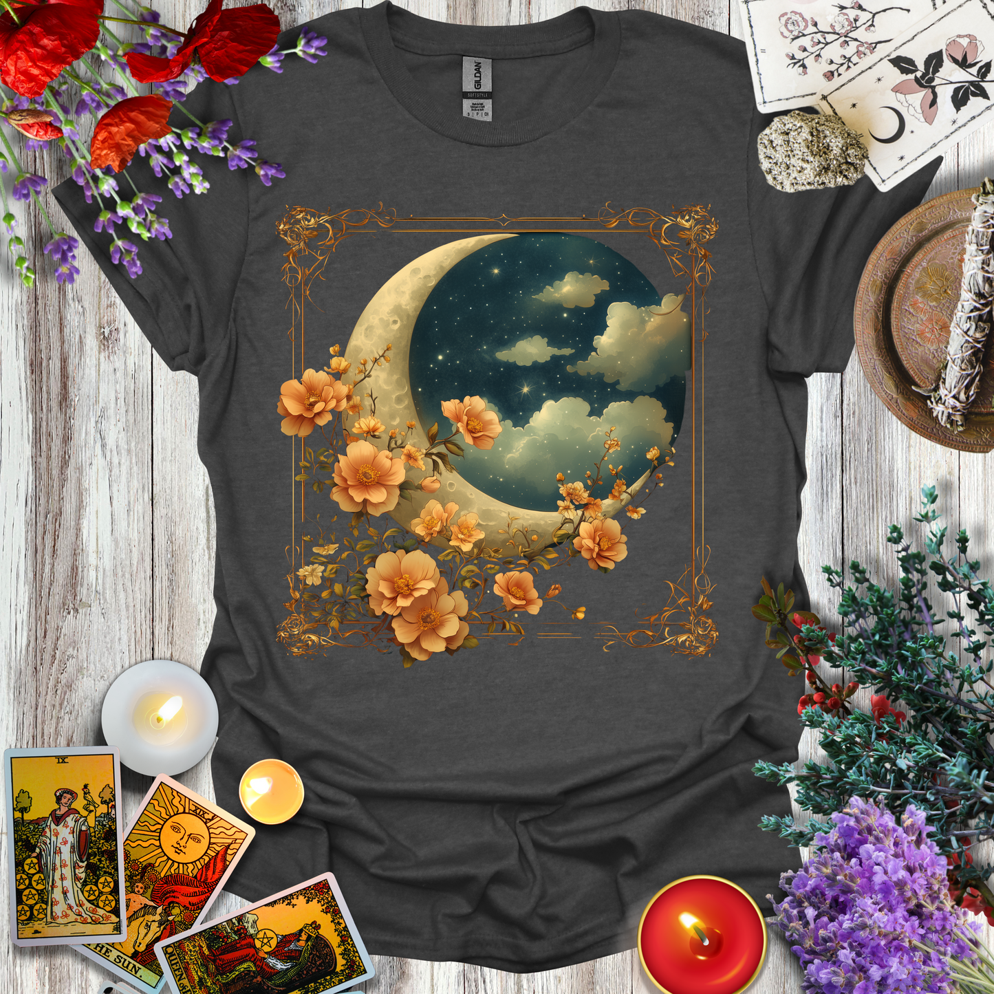 #183 Moon Flowers T-Shirt