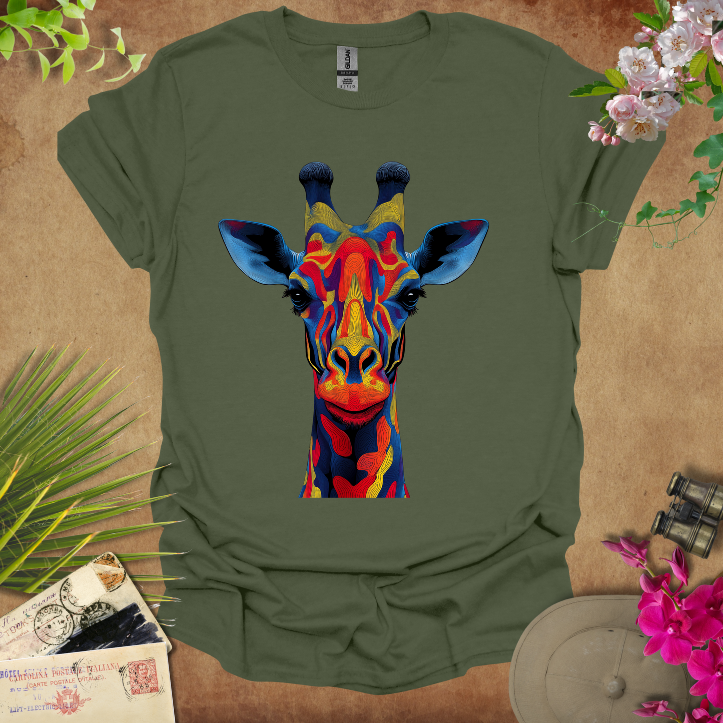#102 Psychedelic Giraffe T-Shirt
