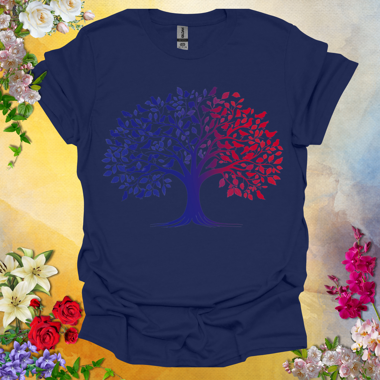 #200 Tree Birds T-Shirt
