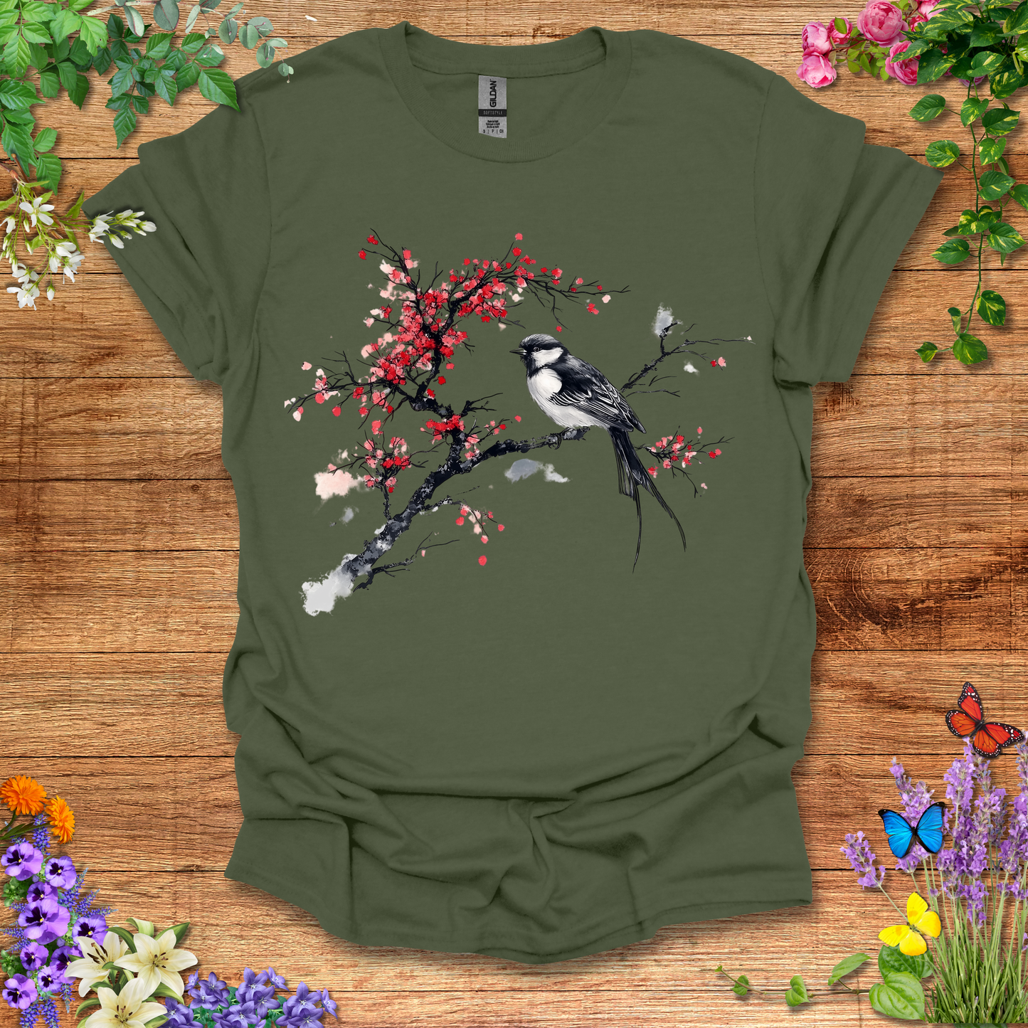 #59 Bird Branches T-Shirt