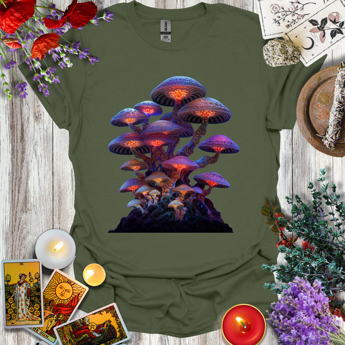 #147 Neon Mushrooms T-Shirt