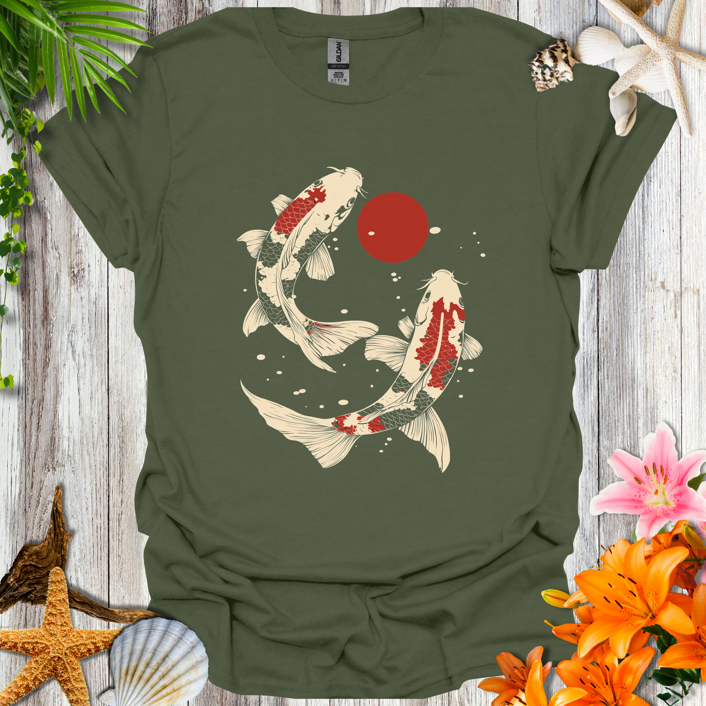 #140 Sun & Koi T-Shirt