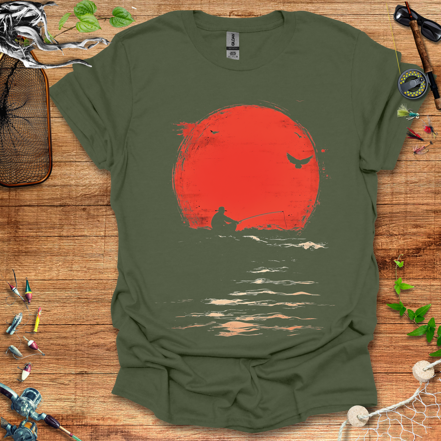 #162 Sun & Fisherman T-Shirt