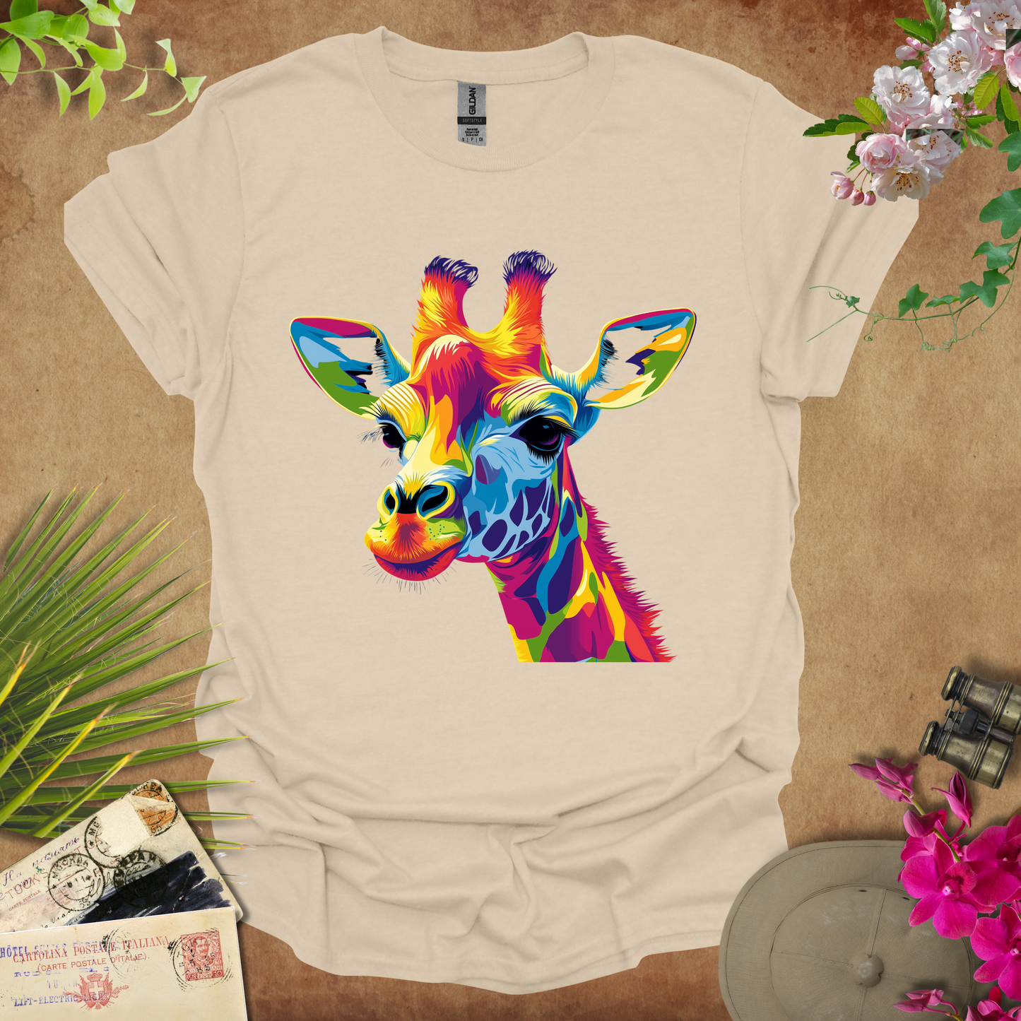 #70 Neon Giraffe T-Shirt