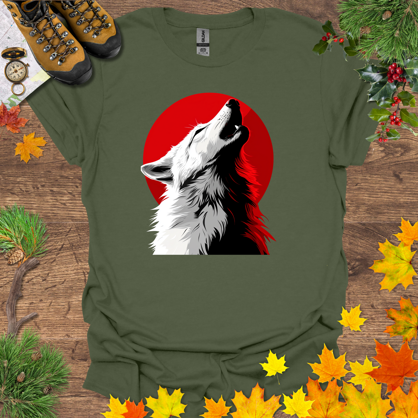 #116 Wolf & Moon T-Shirt