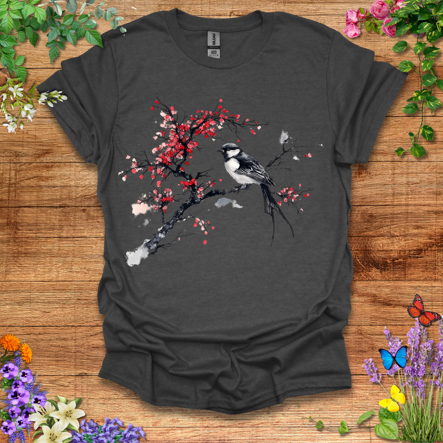 #59 Bird Branches T-Shirt