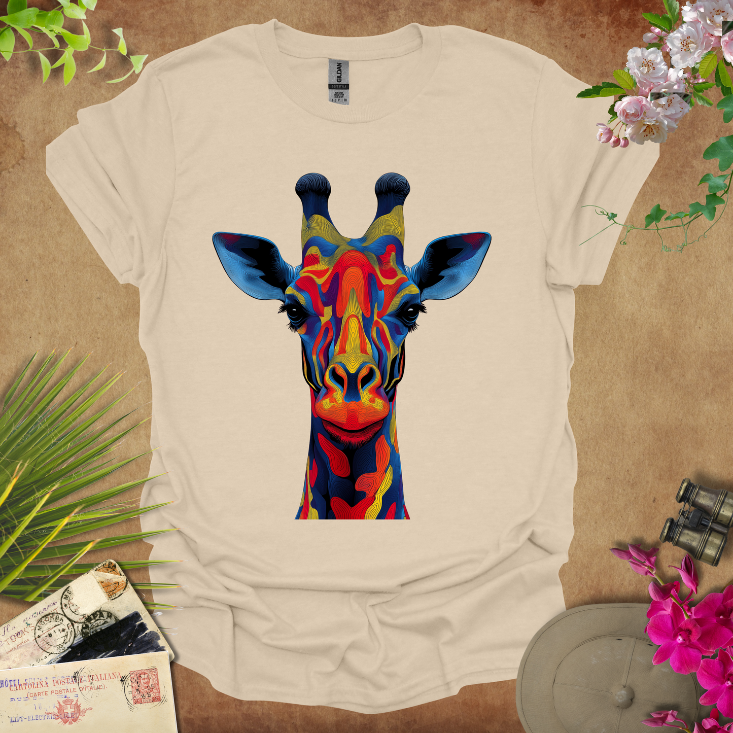 #102 Psychedelic Giraffe T-Shirt