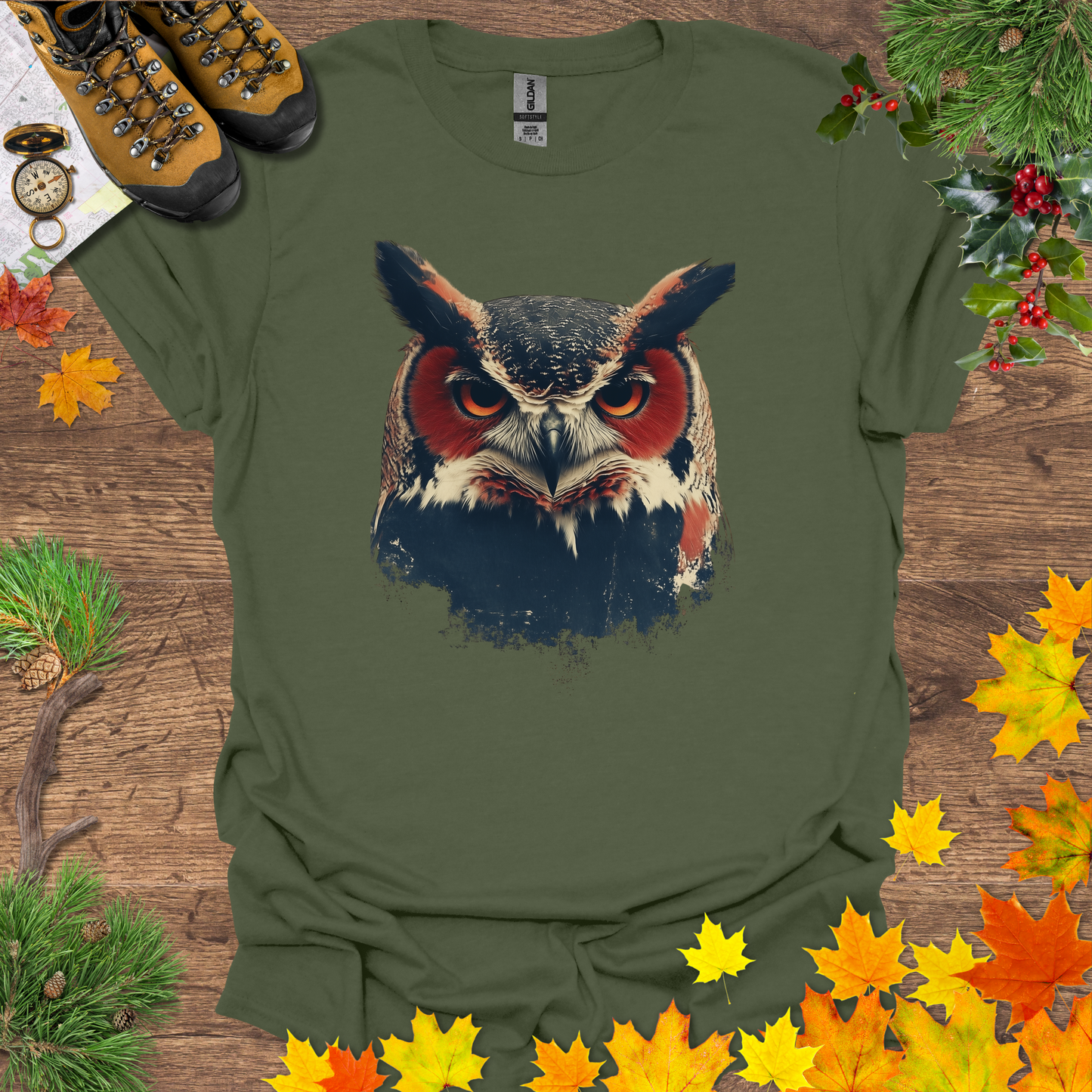 #154 Horned Owl T-Shirt