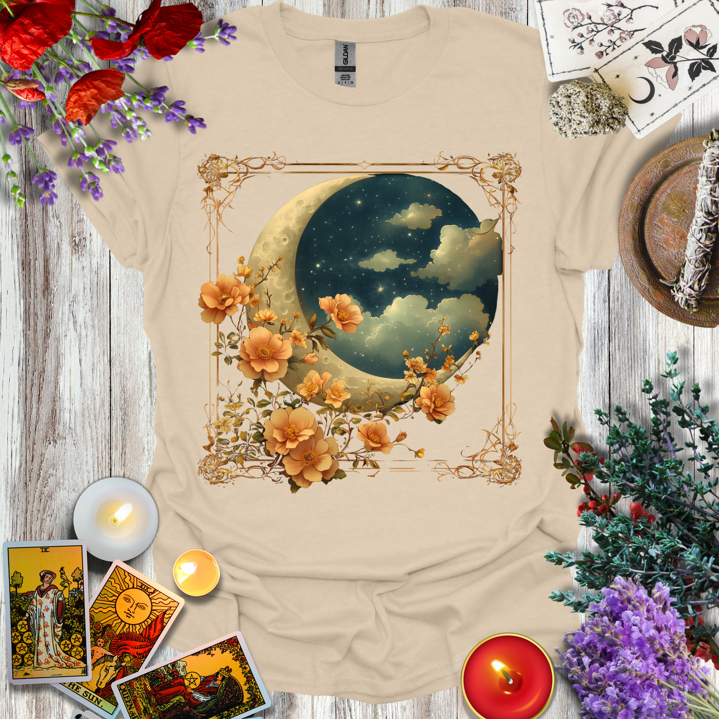 #183 Moon Flowers T-Shirt