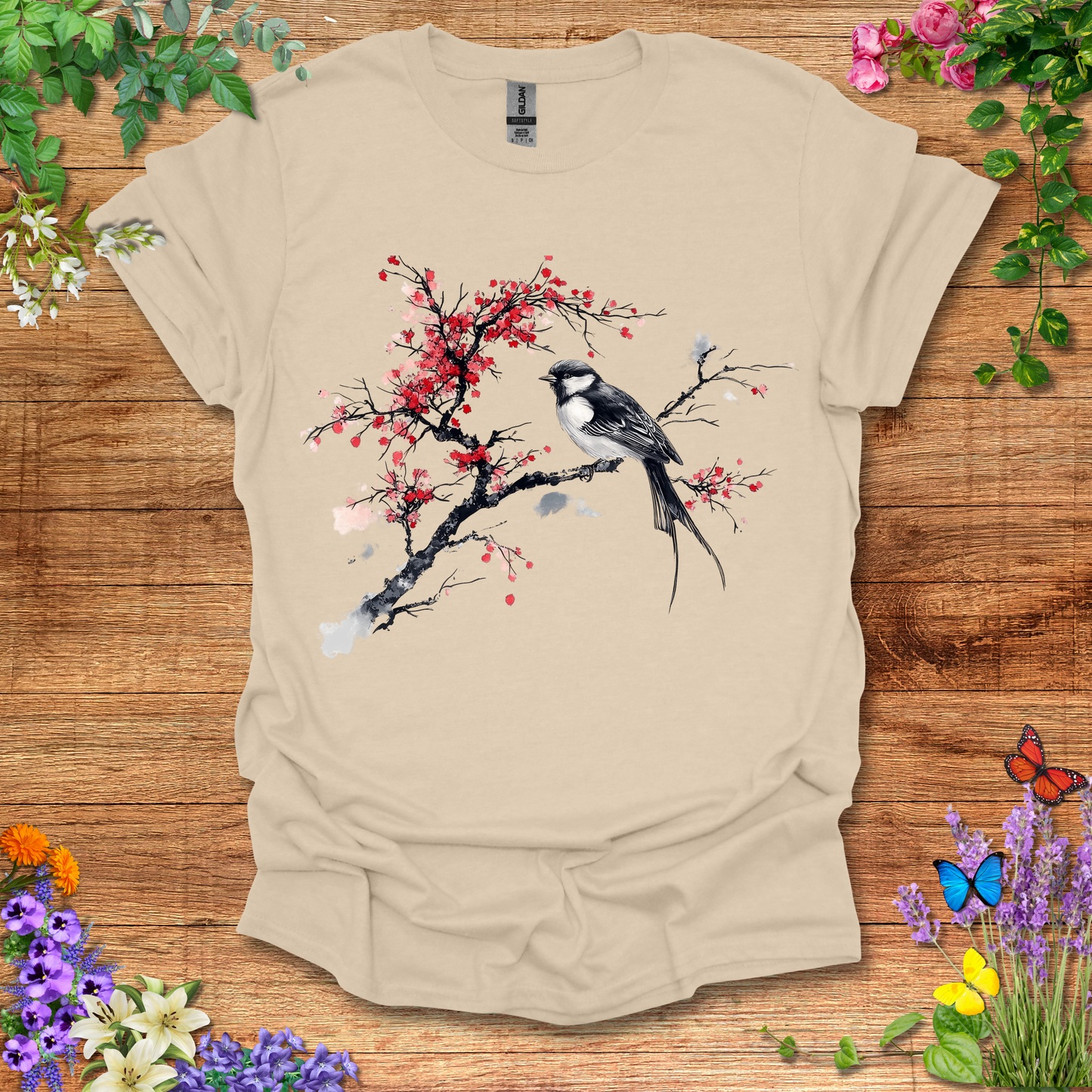 #59 Bird Branches T-Shirt