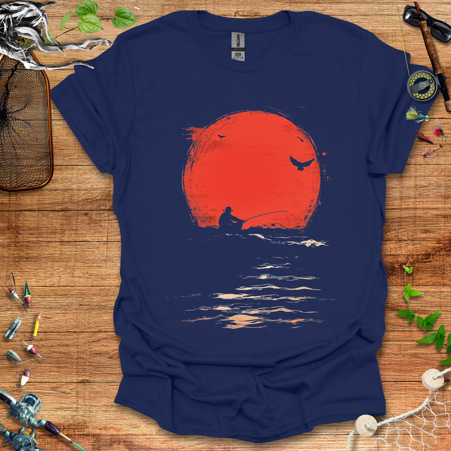 #162 Sun & Fisherman T-Shirt