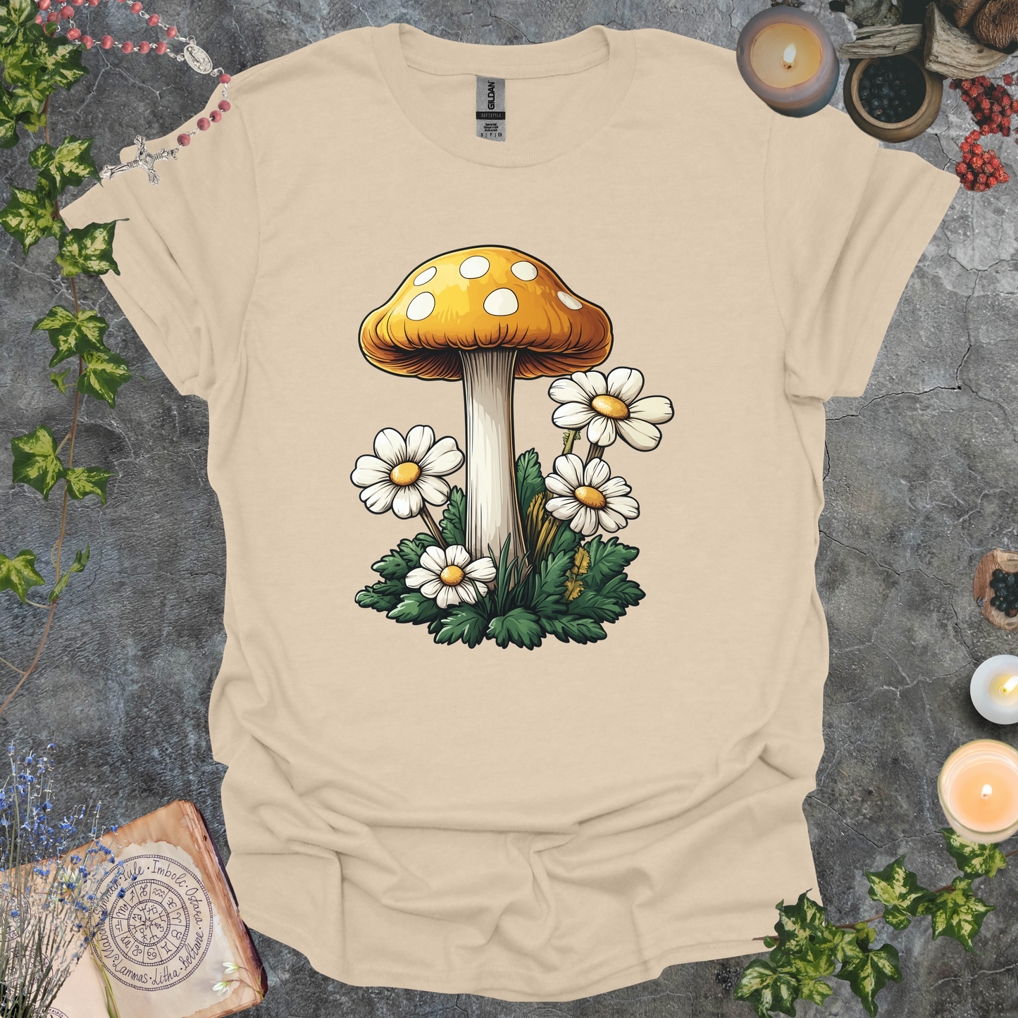 #219 Mushrooms & Daises T-Shirt