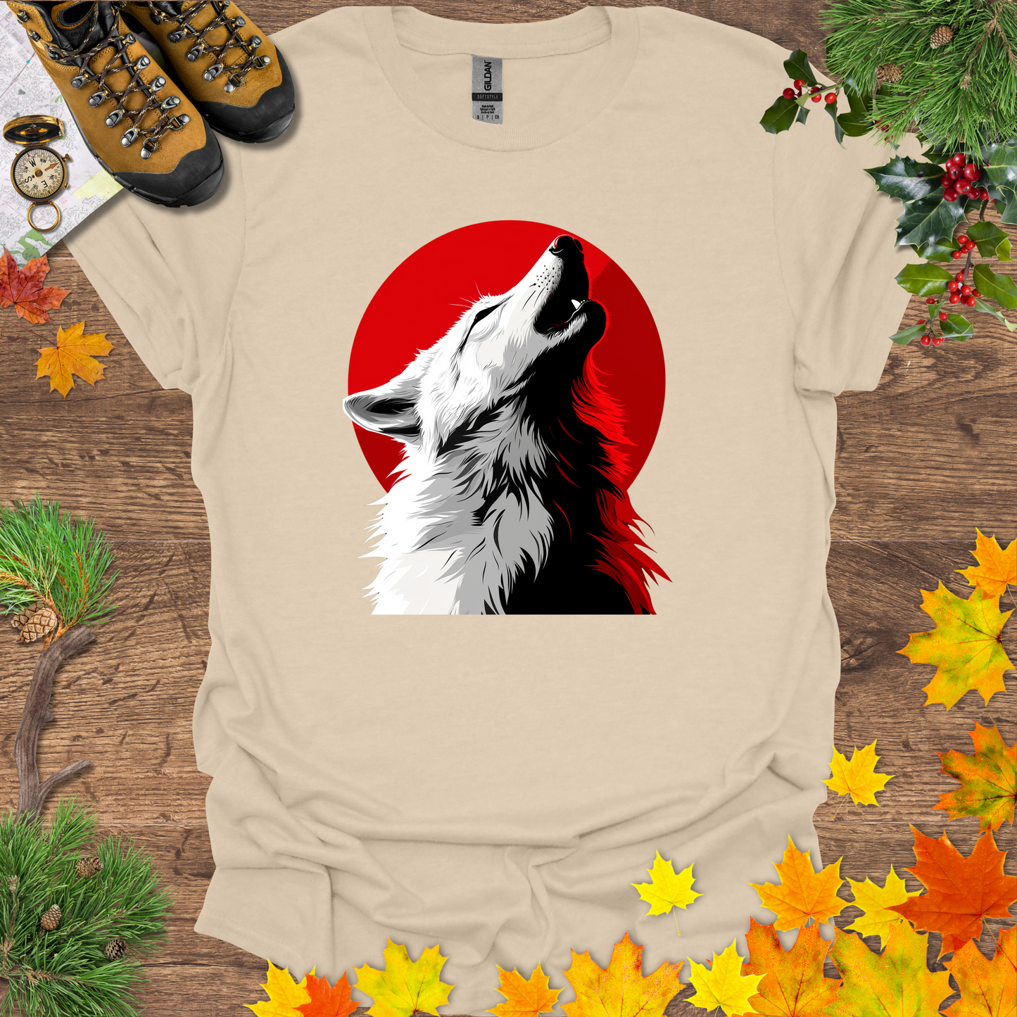 #116 Wolf & Moon T-Shirt