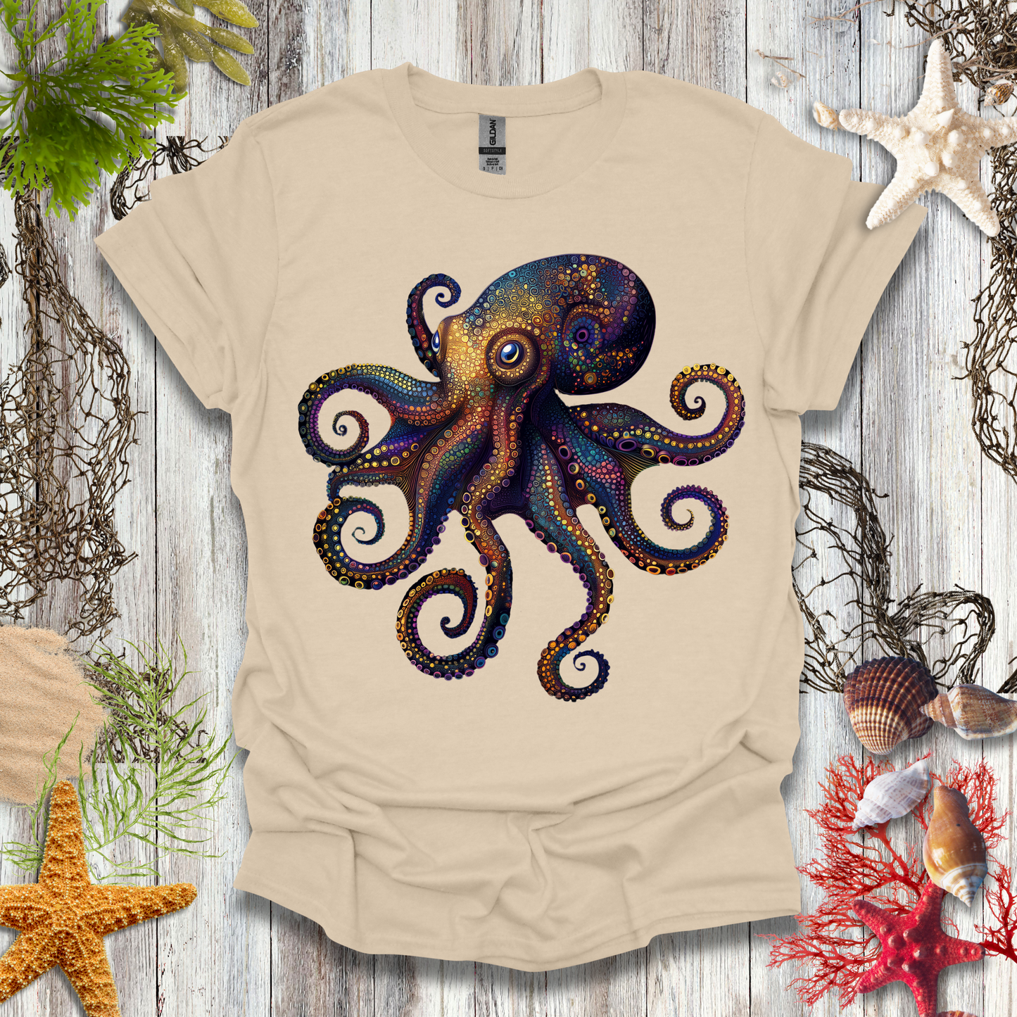 #134 Psychedelic Octopus T-Shirt