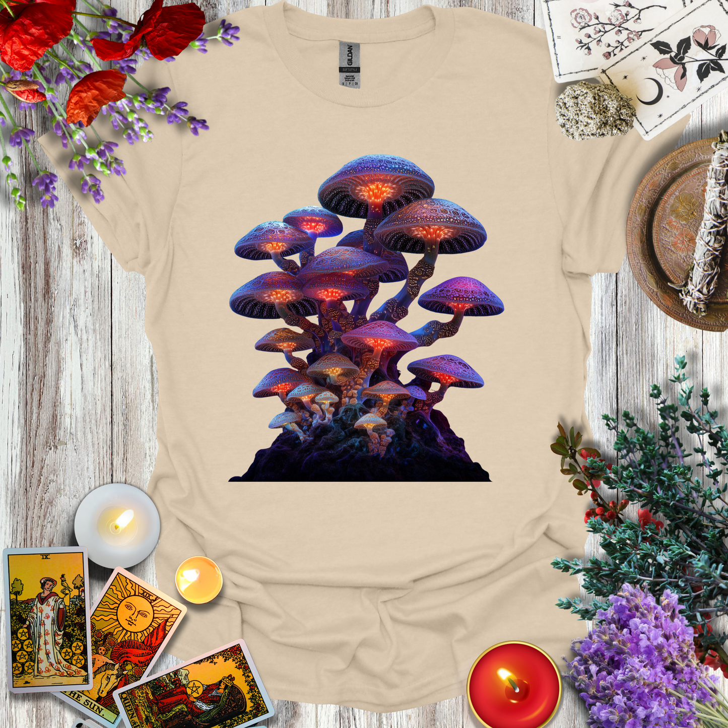 #147 Neon Mushrooms T-Shirt