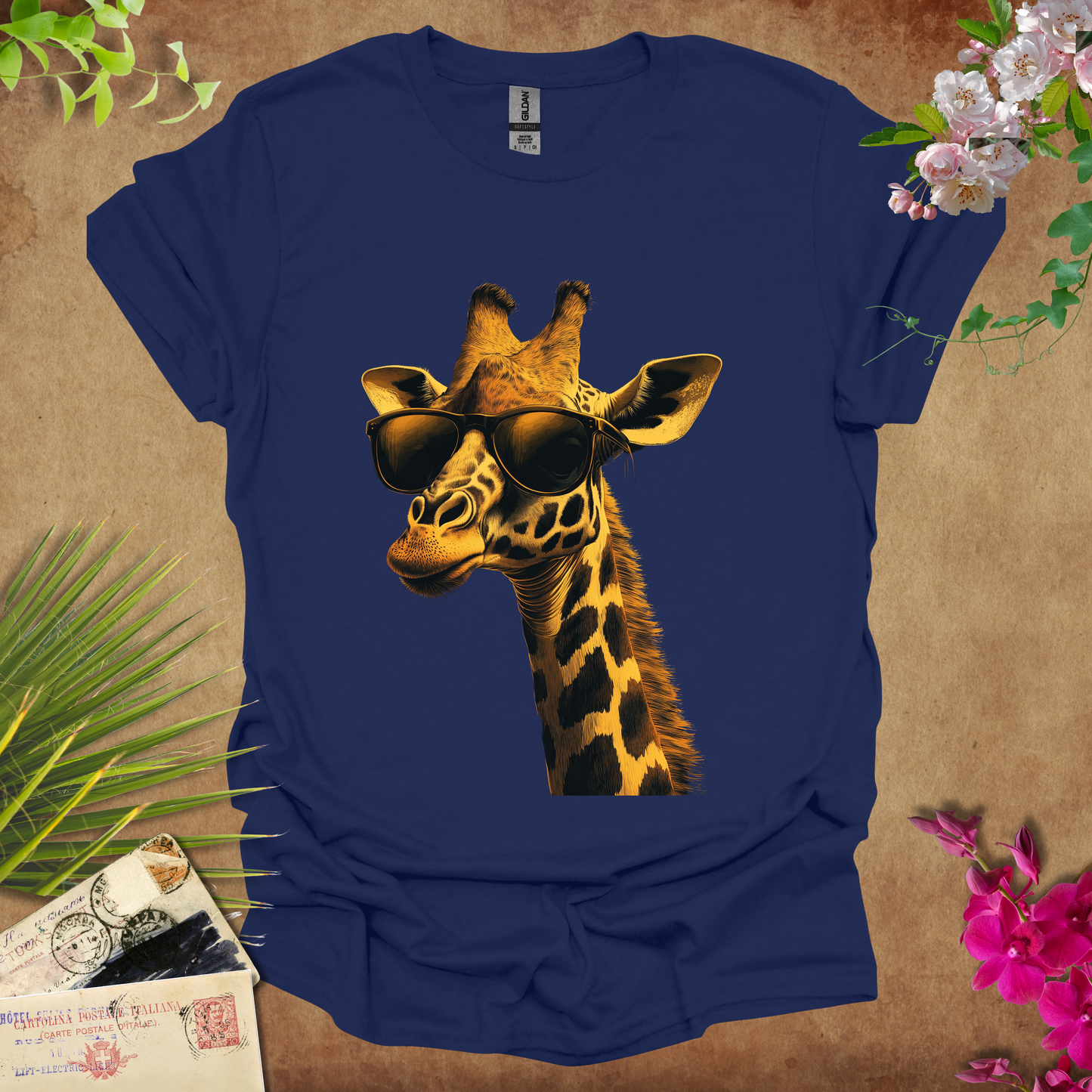 #72.5 Giraffe & Sunglasses T-Shirt