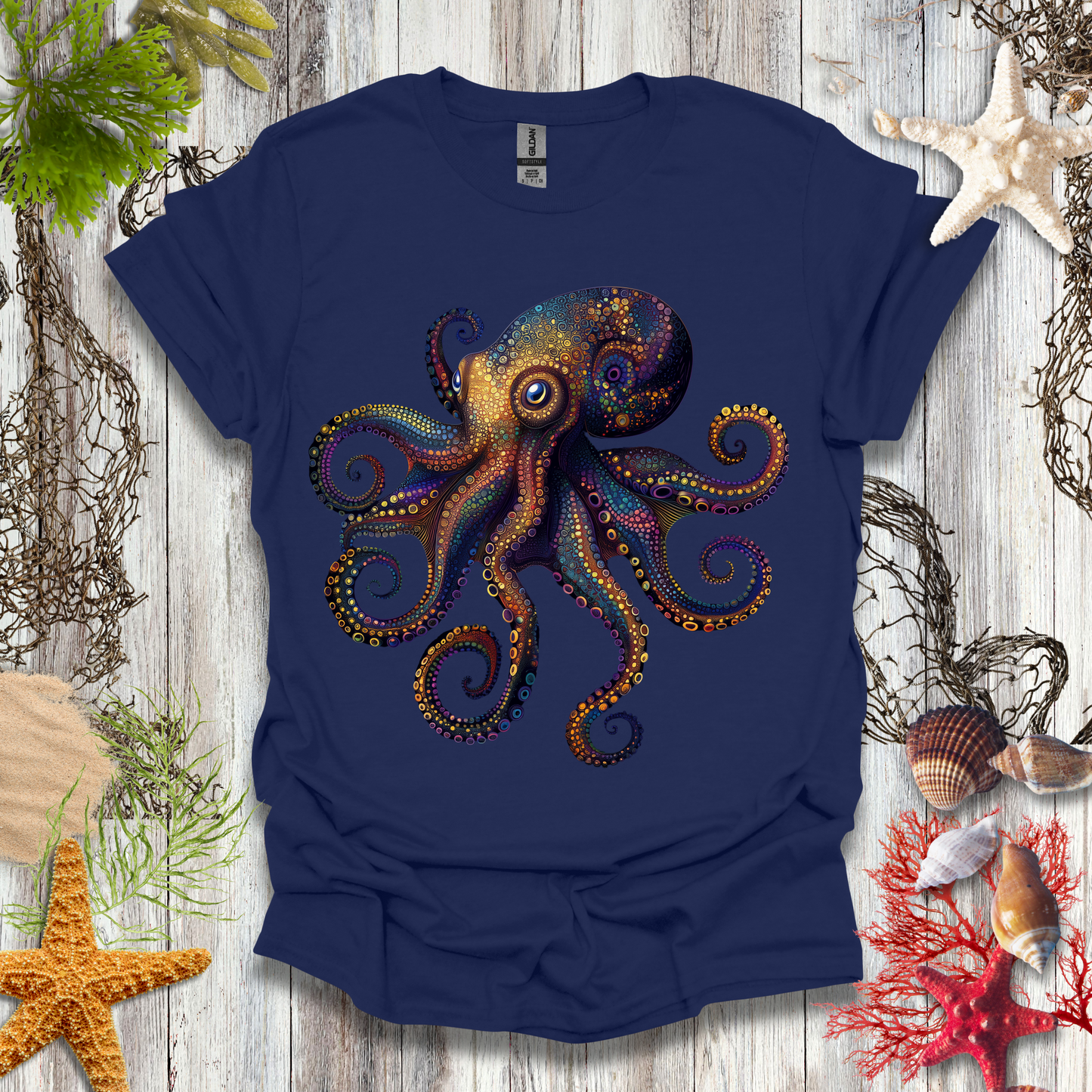 #134 Psychedelic Octopus T-Shirt