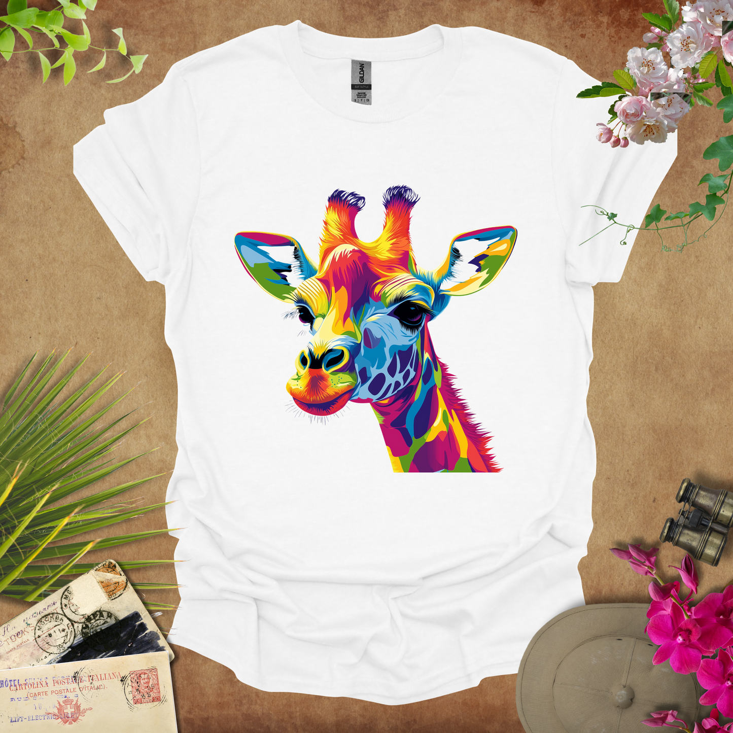 #70 Neon Giraffe T-Shirt
