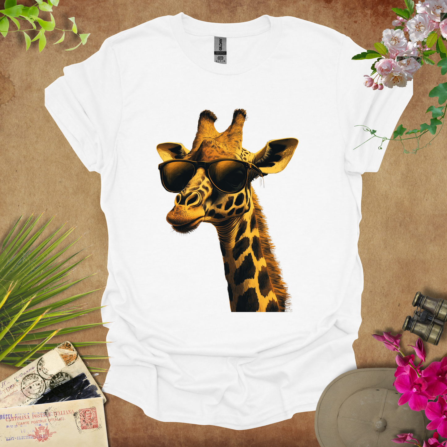 #72.5 Giraffe & Sunglasses T-Shirt