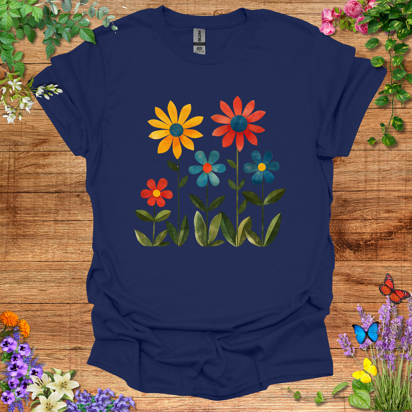 #133 5 Flowers T-Shirt