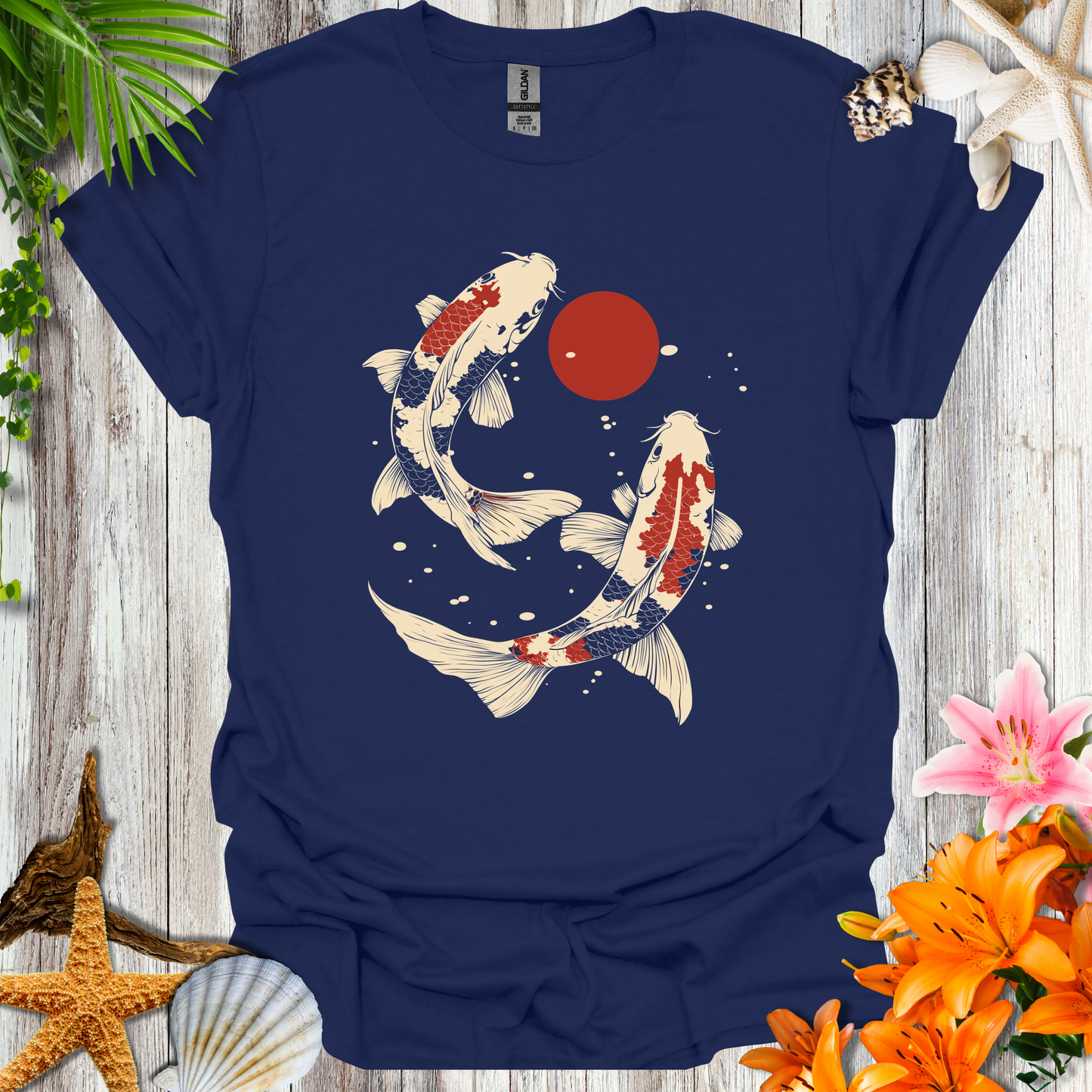 #140 Sun & Koi T-Shirt