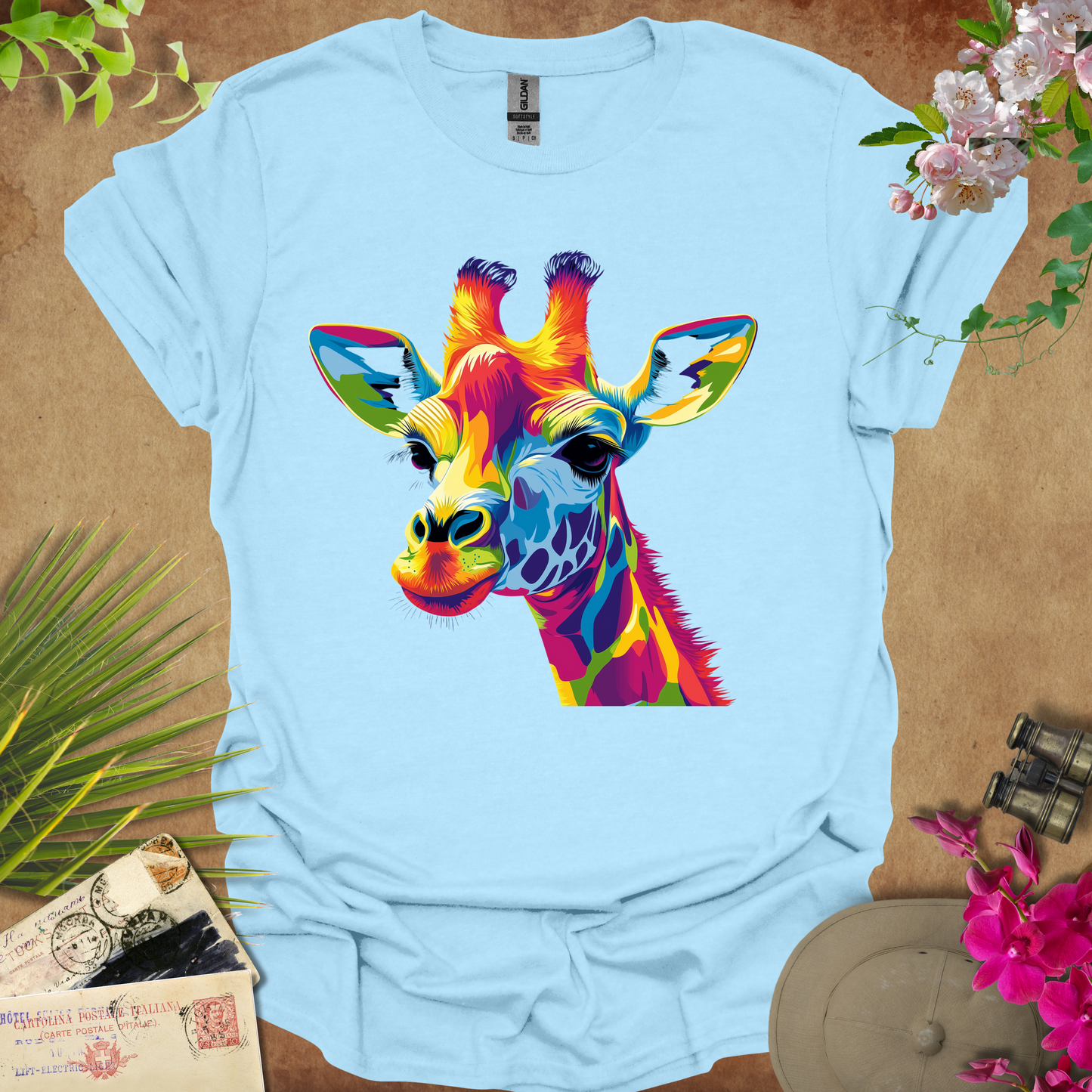 #70 Neon Giraffe T-Shirt