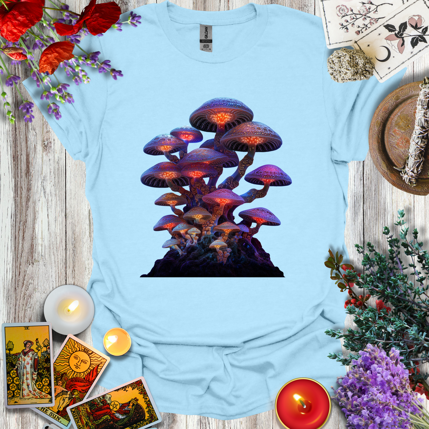 #147 Neon Mushrooms T-Shirt