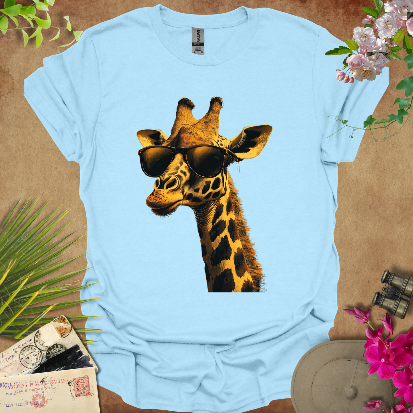 #72.5 Giraffe & Sunglasses T-Shirt