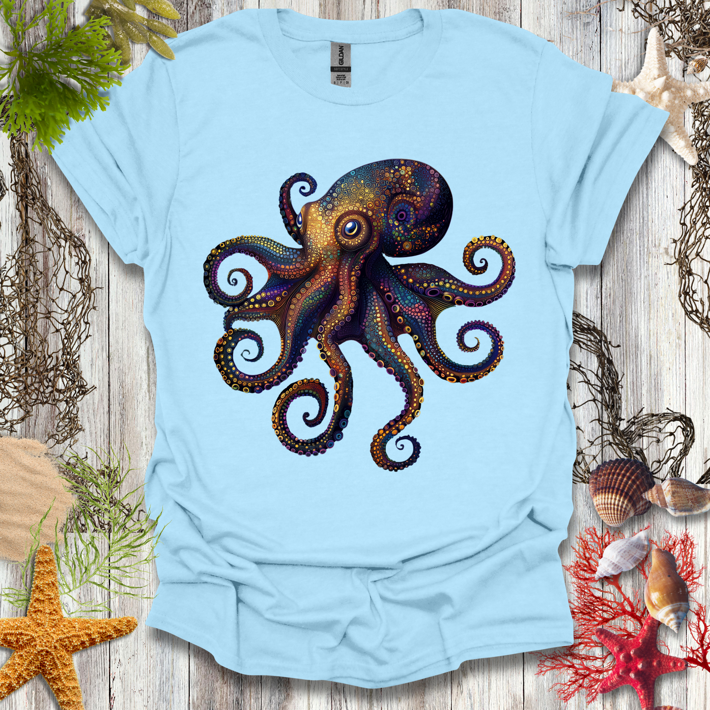 #134 Psychedelic Octopus T-Shirt