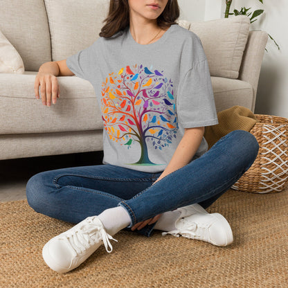 Rainbow Tree & Birds T-Shirt