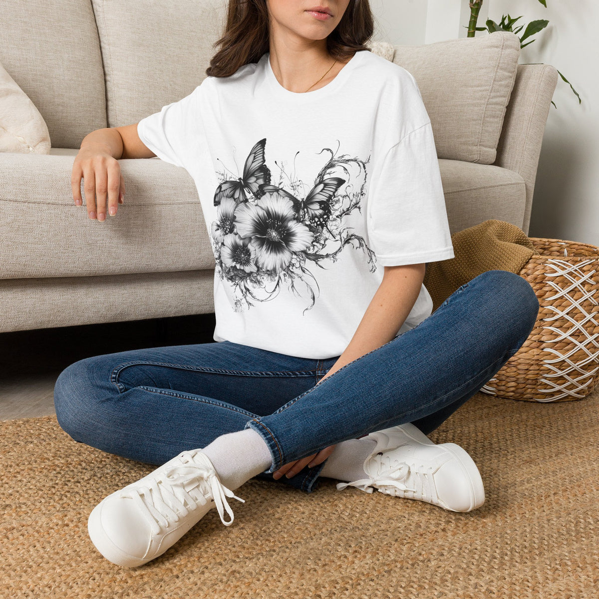 Butterflies & Flowers T-Shirt