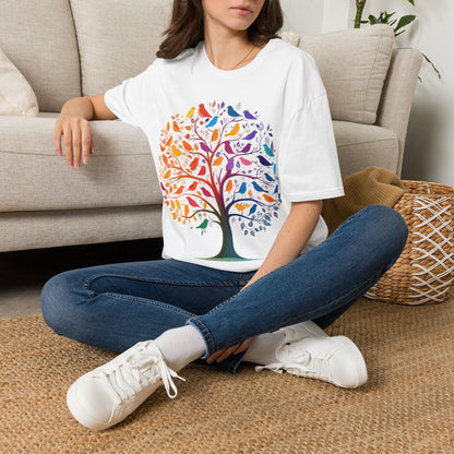 Rainbow Tree & Birds T-Shirt