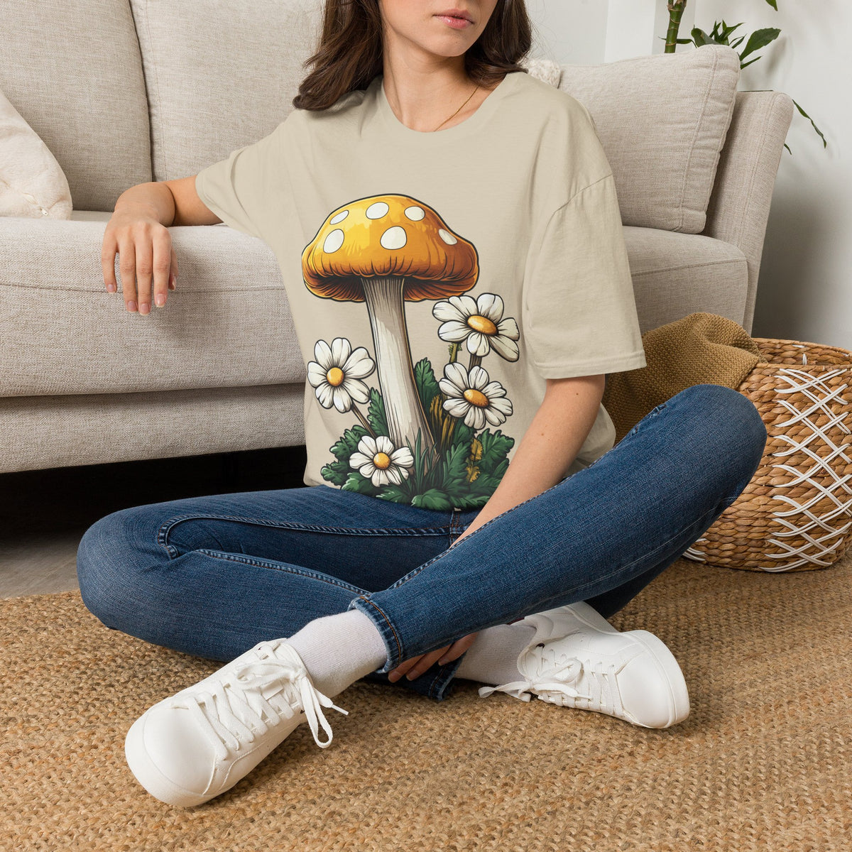 Mushroom & Daisies T-Shirt