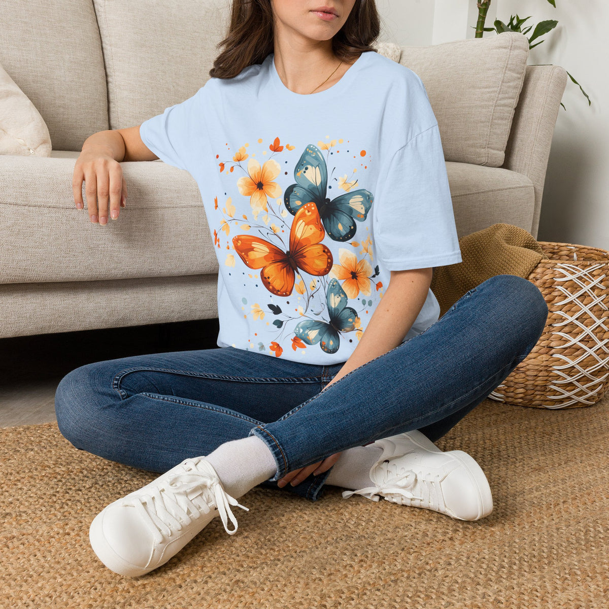 Butterfly Flowers T-Shirt