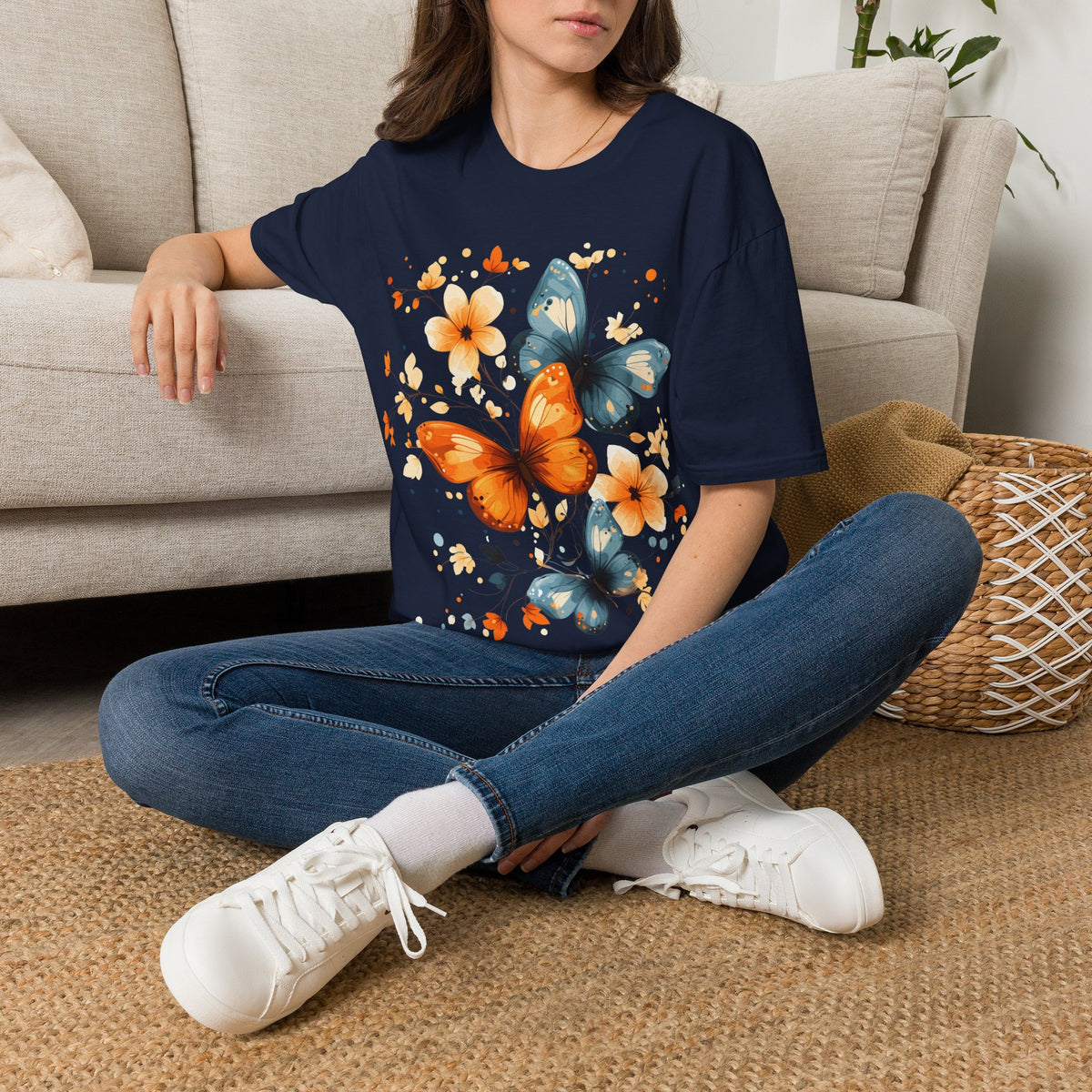 Butterfly Flowers T-Shirt